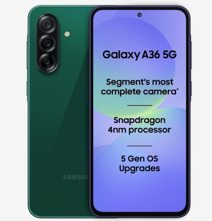 Samsung A36 5G (Dark Green, 128 GB) (8 GB RAM) Samsung A36 5G (Dark Green, 128 GB) (8 GB RAM)