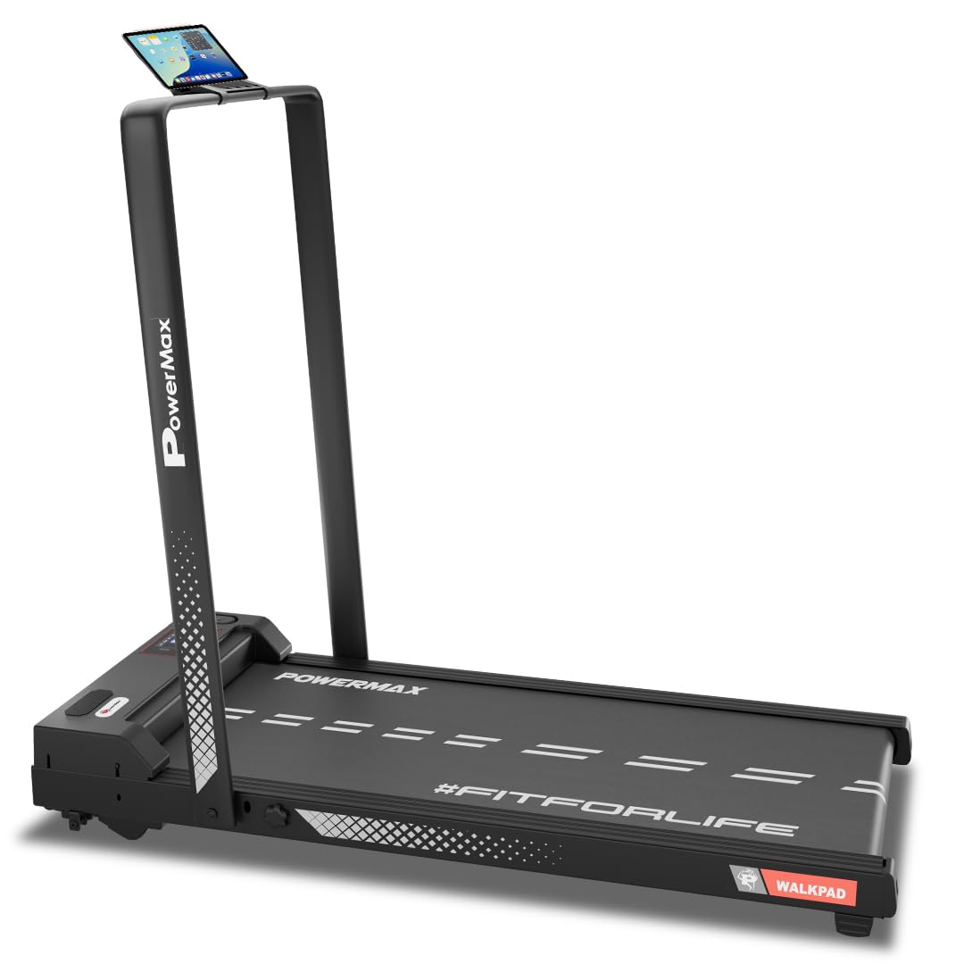 PowerMax Fitness Walkpad 3HP Compact Motorized Treadmill for Home