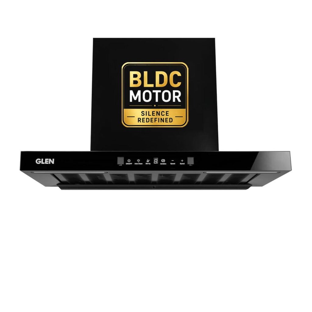 Glen Hood Selena BLDC 60 Black Filterless Kitchen Chimney 60cm Glen Hood Selena BLDC 60 Black Filterless Kitchen Chimney 60cm