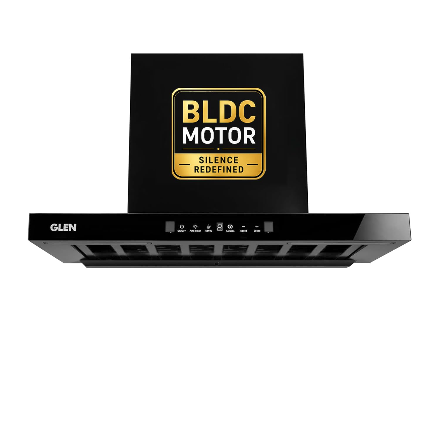 Glen Hood Selena BLDC 60 Black Filterless Kitchen Chimney 60cm