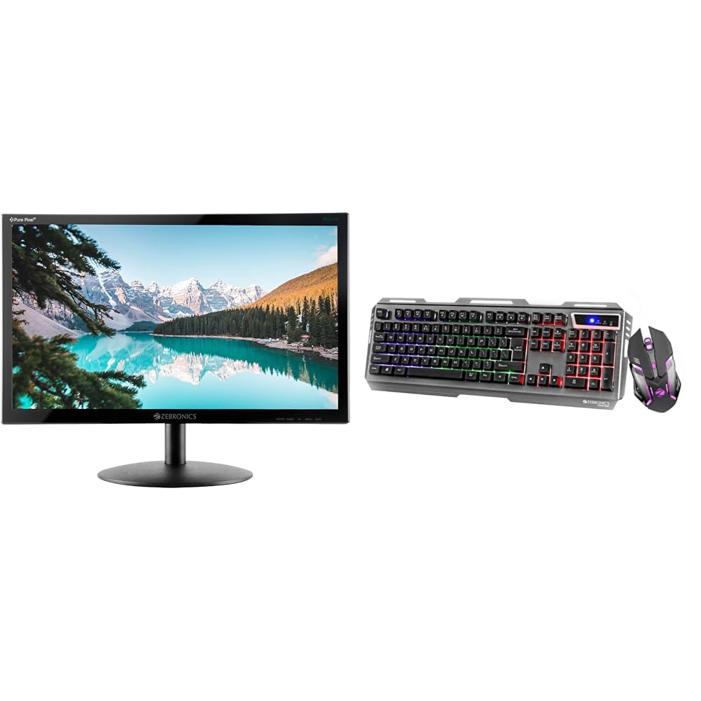 ZEBRONICS Zeb-V19Hd 18.5 Inch (46.99 Cm) Led Monitor with Supporting