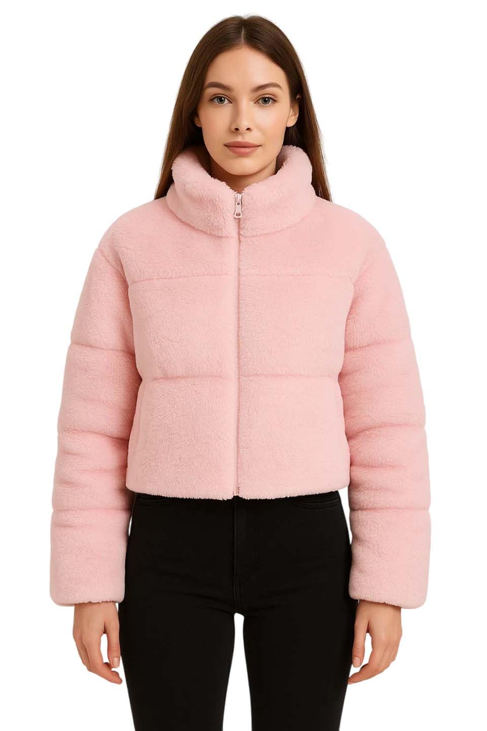 KOTTY Women’s Cozy Fit Full Sleeve Coral Fleece Zip Jacket