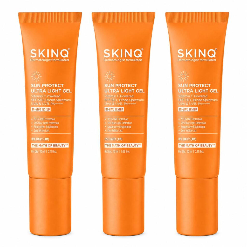 SKINQ Sunscreen – SPF 50+ PA++++ Sun Protect Ultra Light Gel 10ml
