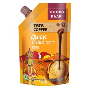 Tata Coffee Quick Filter Decoction Liquid, Coorg Kaapi, 200ml Box