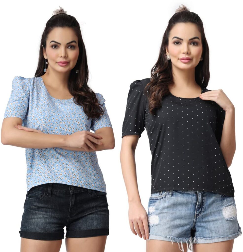 POPWINGS Casual Floral Printed Round