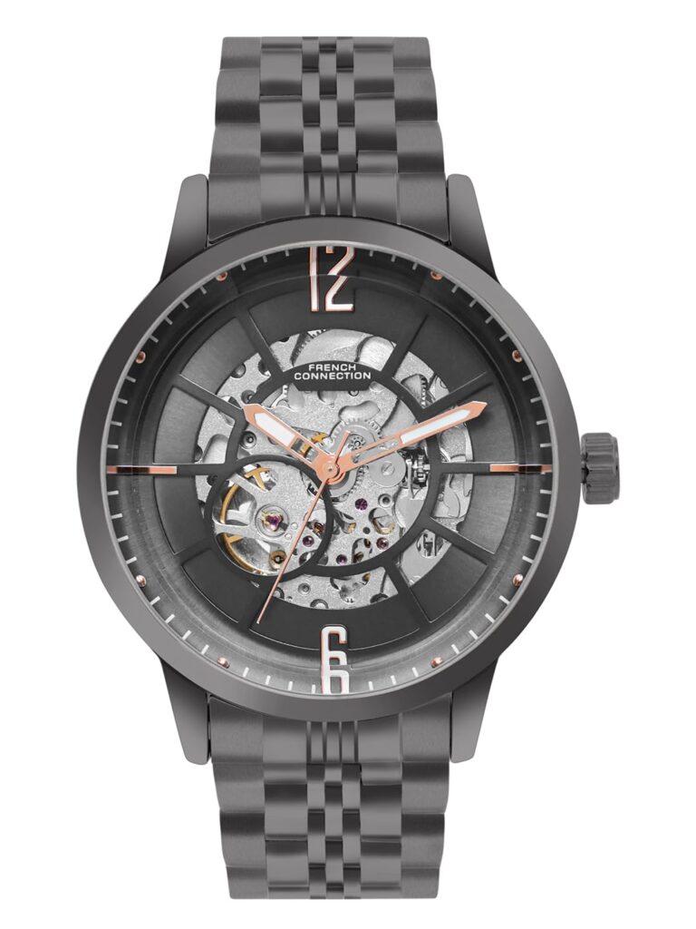French Connection Men Analogue Automatic Gray Dial Watch French Connection Men Analogue Automatic Gray Dial Watch