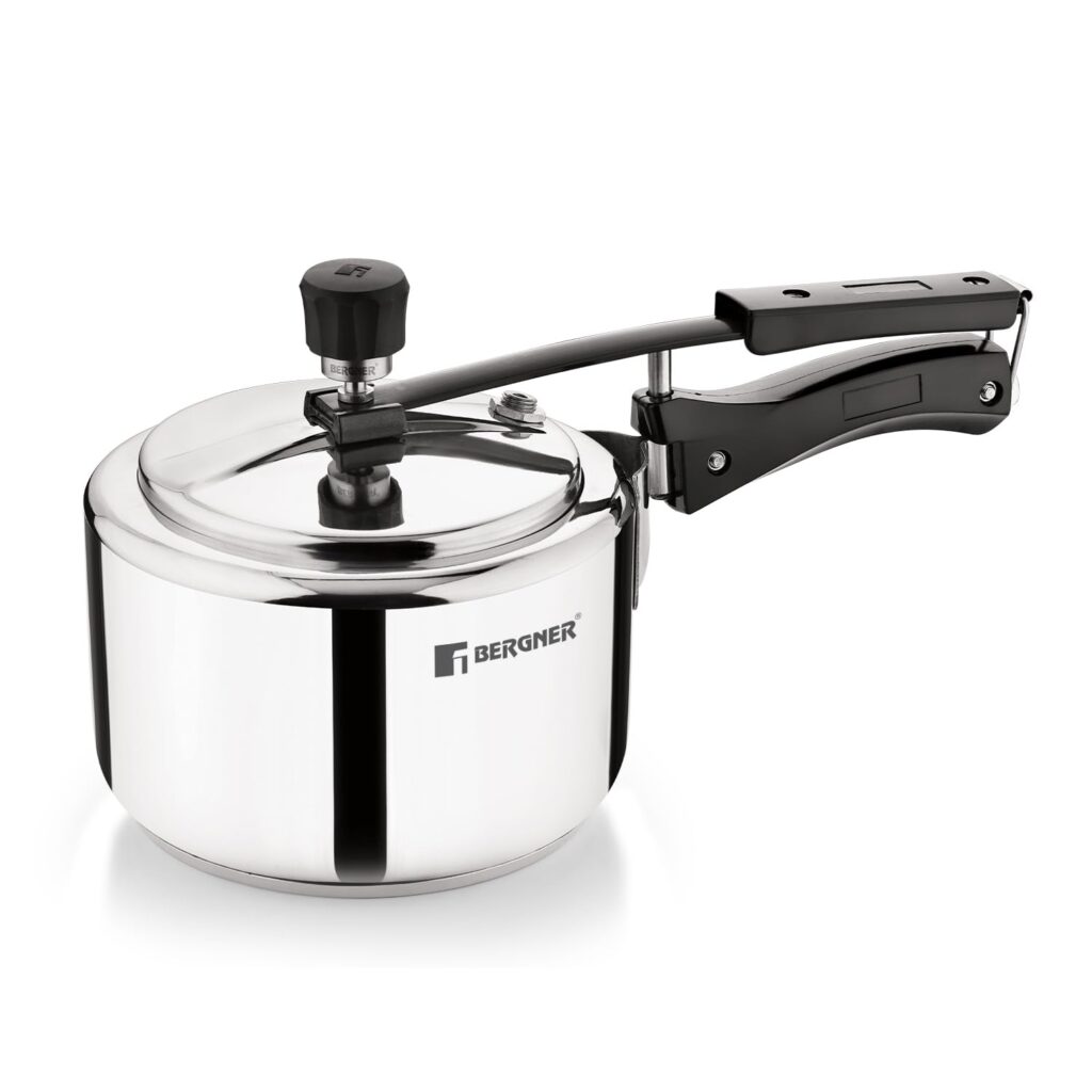 Bergner Aragon Inner Lid Stainless Steel Pressure Cooker 3 Litres