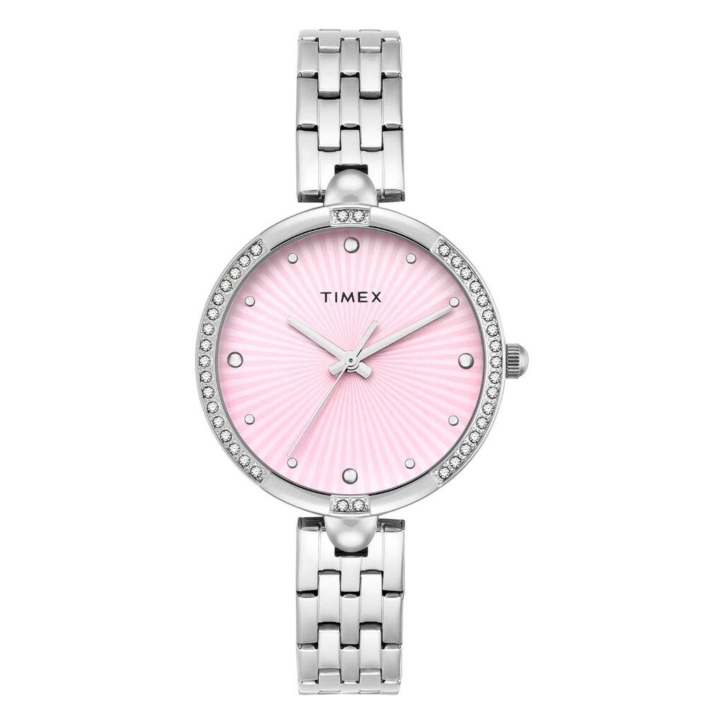 TIMEX Pink Round Dial Analog Women’s Watch – TWEL22600