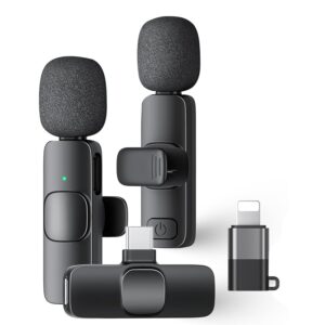 Kratos KMW02 Wireless Mic for YouTube, Dual Wireless Microphone for Video…