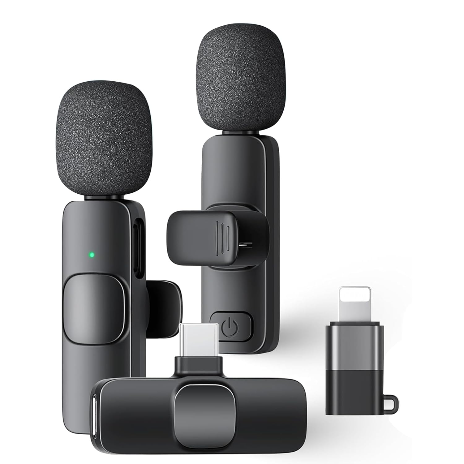 Kratos KMW02 Wireless Mic for YouTube, Dual Wireless Microphone for Video…