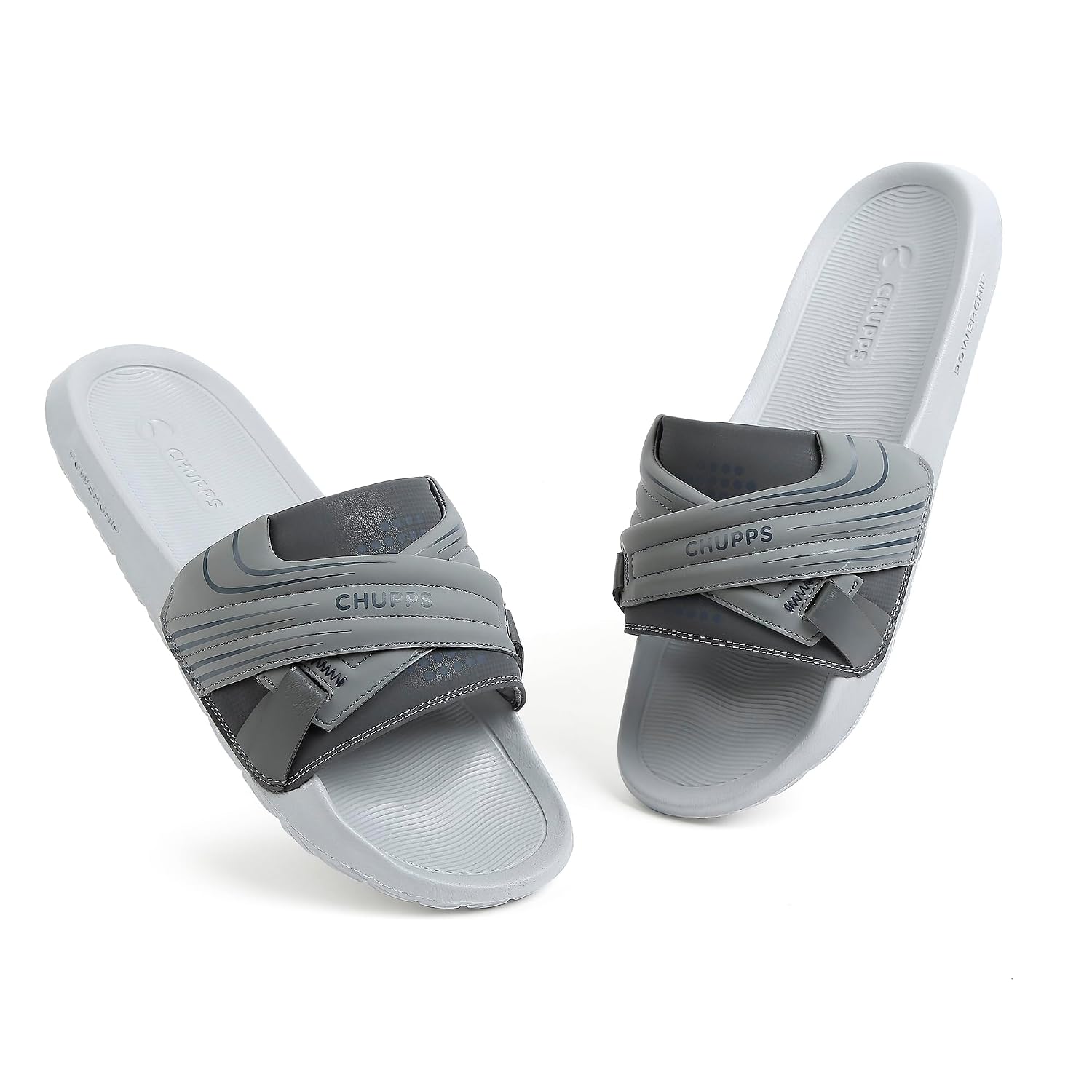 CHUPPS Vertex Black Drift Orthopedic Slippers