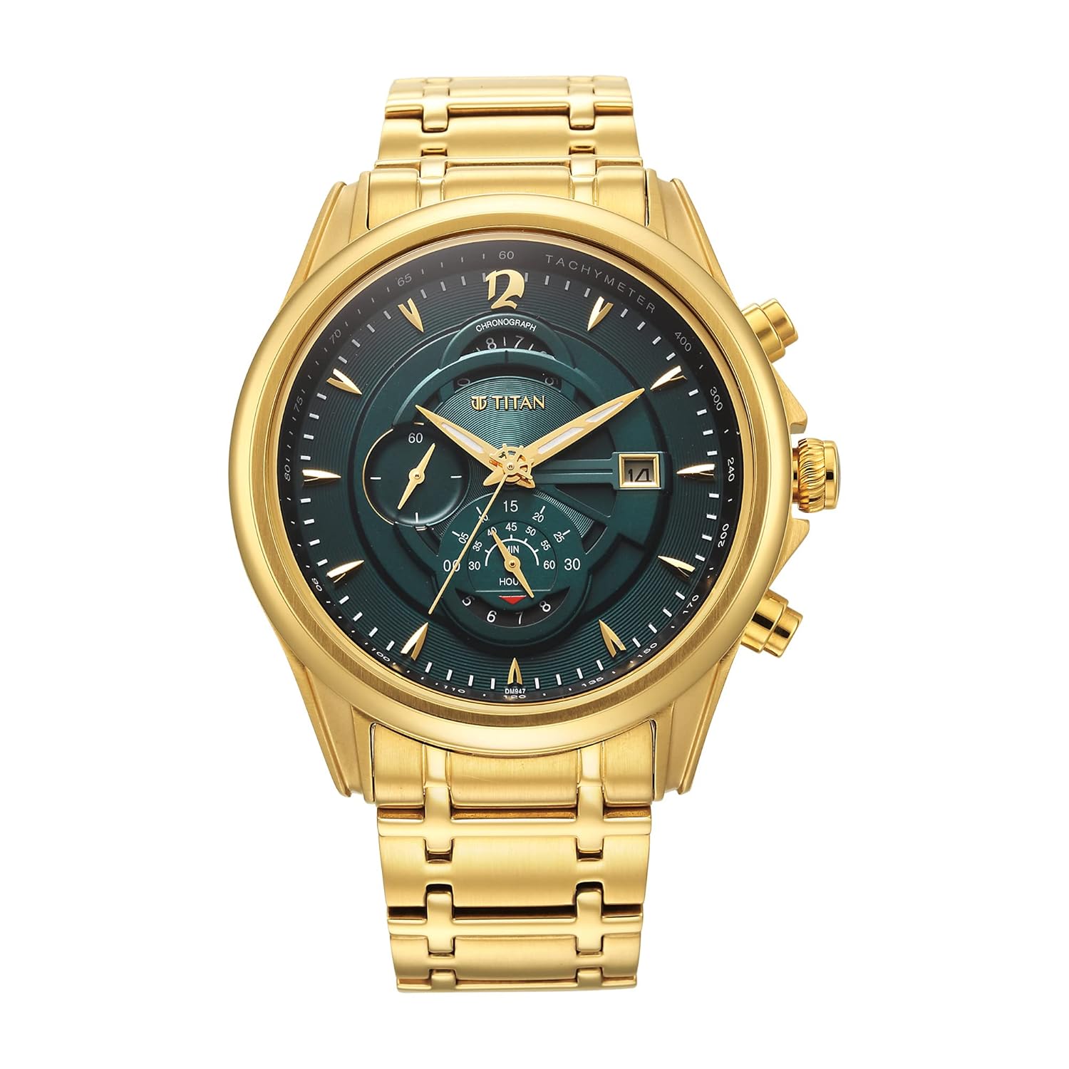 Titan Regalia Premium Quartz Chronograph with Date Forest Green Dial