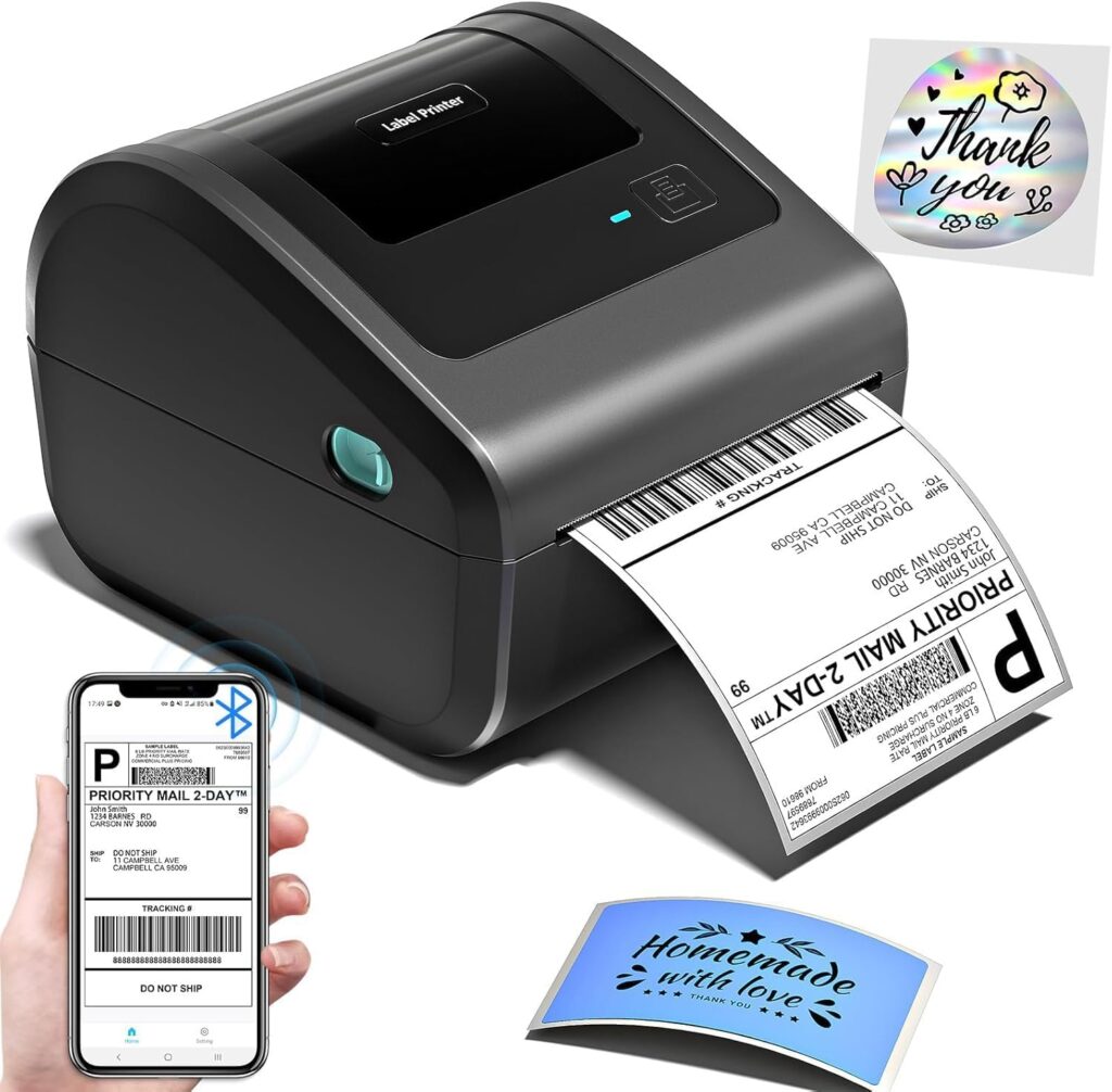 ARVOX D450BT 4 Inch Bluetooth + USB Direct 4×6″ Shipping Label Printer