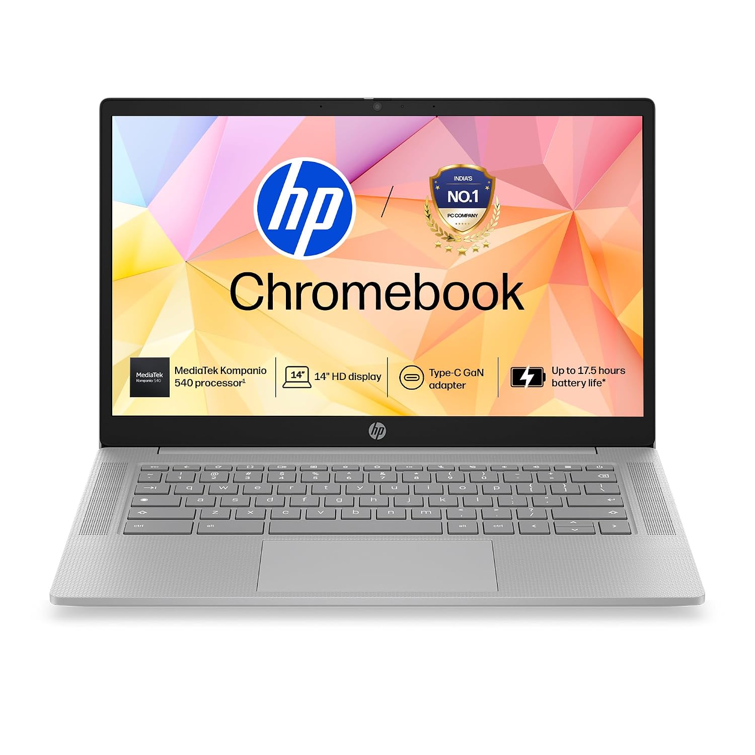 HP Chromebook 14, MediaTek Kompanio 540 (4GB LPDDR5, 128GB UFS)