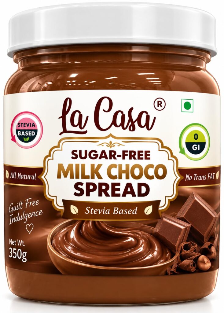 La Casa Sugar-Free Milk Chocolate Spread | Stevia Based