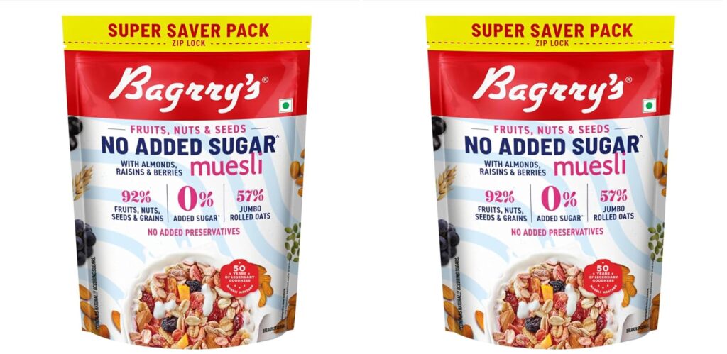 Bagrry’s No Added Sugar Muesli with Fruits