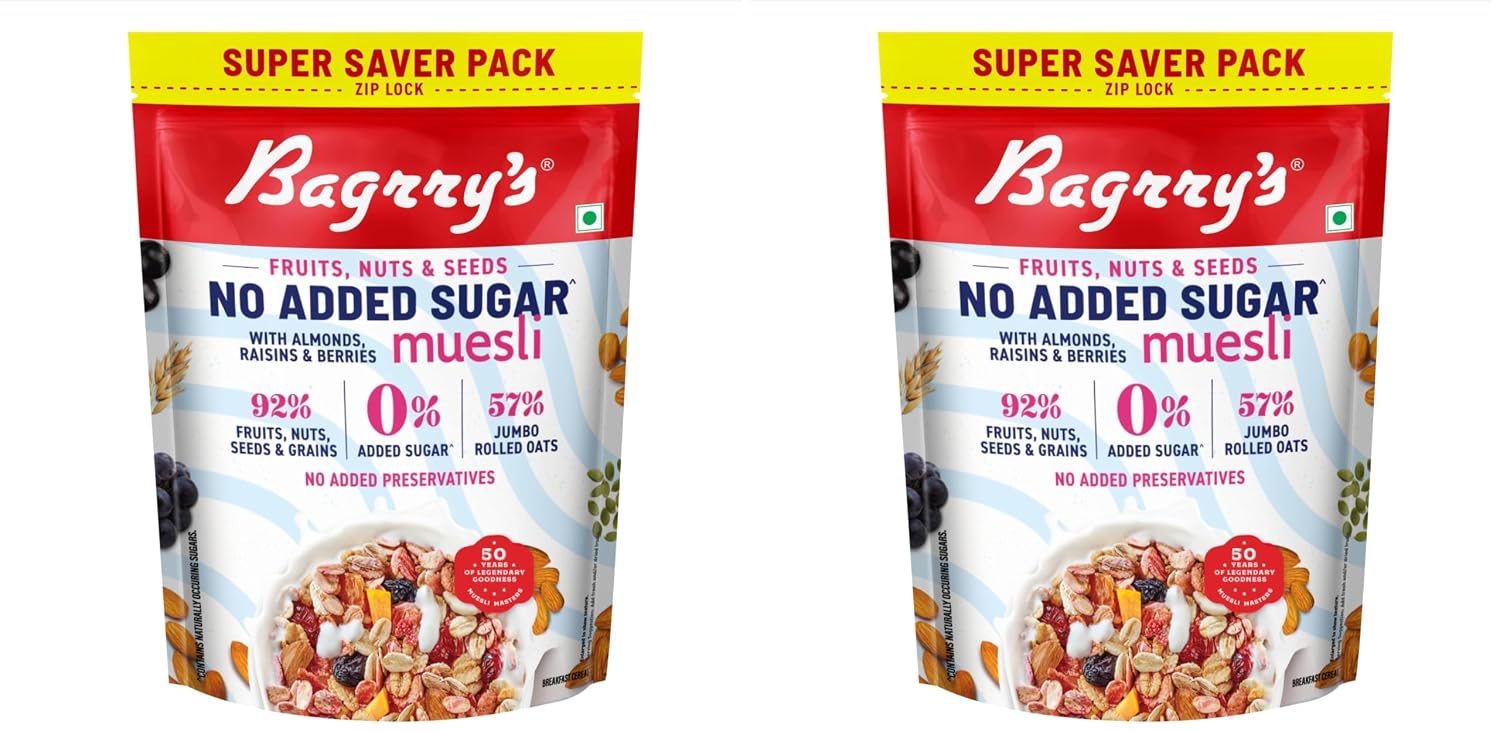 Bagrry’s No Added Sugar Muesli with Fruits