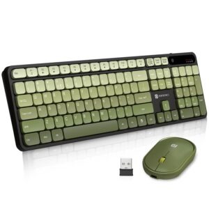 Portronics Key11 Combo Rechargeable Wireless Keyboard and Mouse Set,…