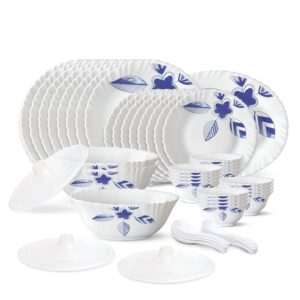 Larah by Borosil 47 Pc Morning Glory Opalware Dinner Set