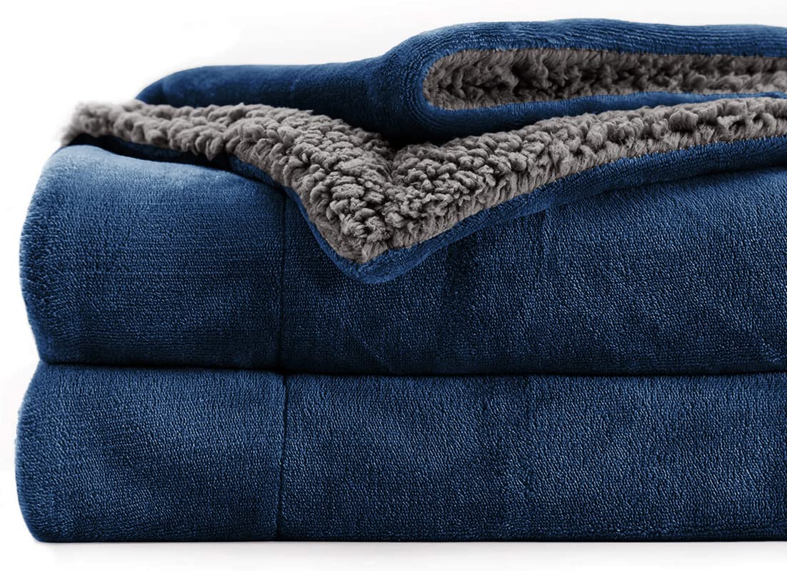BSB HOME Polyester Micromink Summer Ac/Mild Winter/Heavy Winter Sherpa Blanket