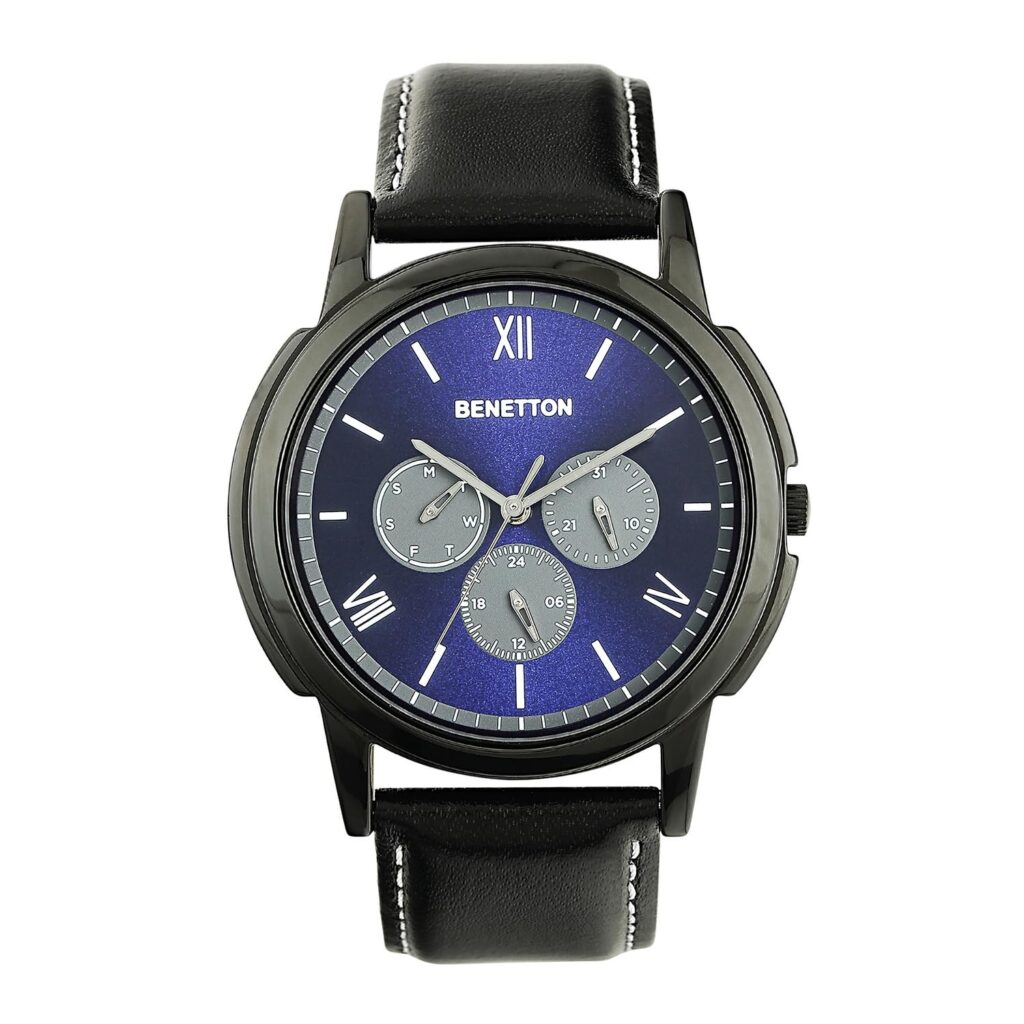 UNITED COLORS OF BENETTON Men Blue Round Dial Analog Watch