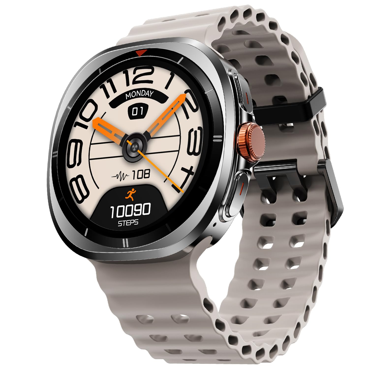 Fire-Boltt Axiom Round Smart Watch 1.43″ Super AMOLED Display with