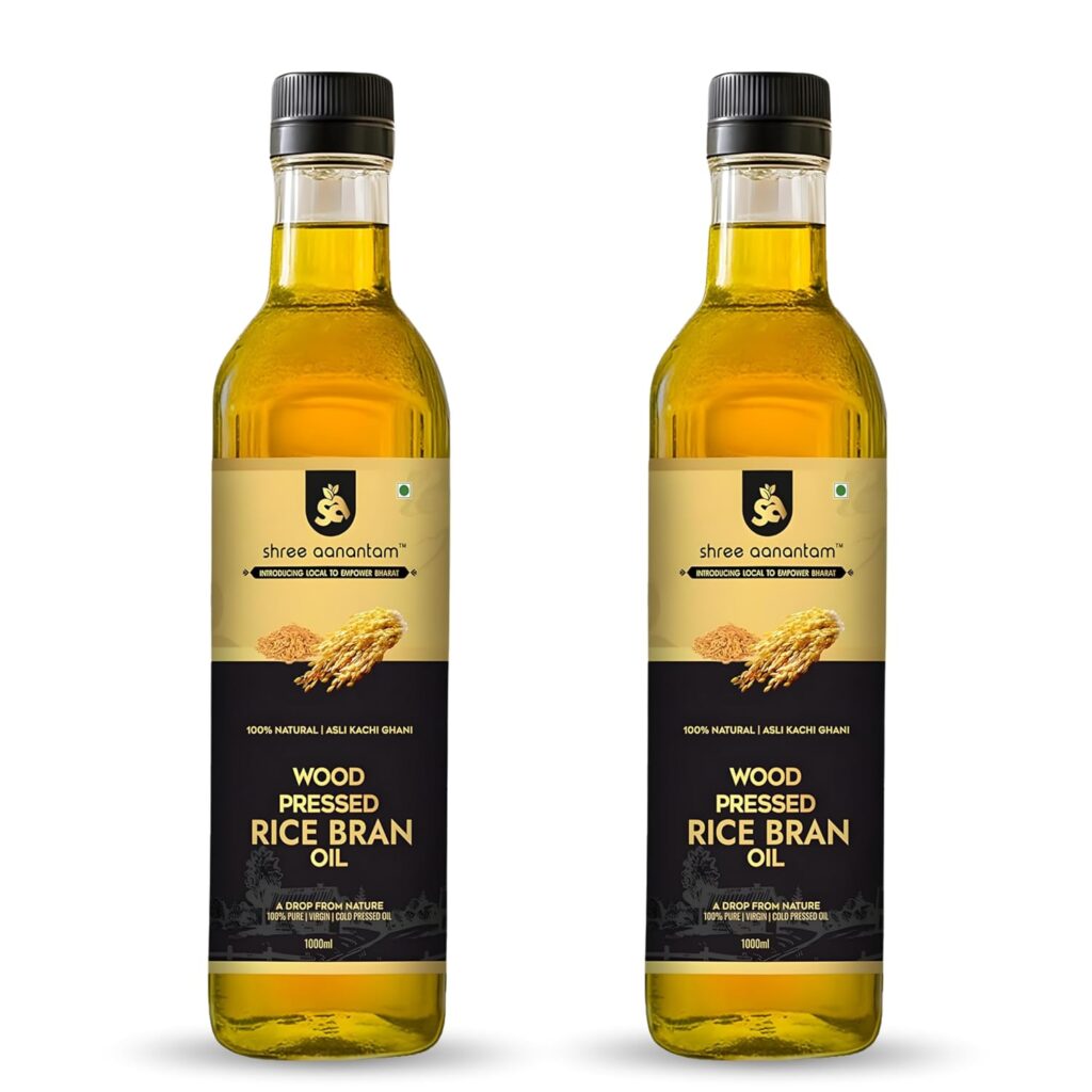 Shree Aanantam Cold Pressed Rice Bran Oil