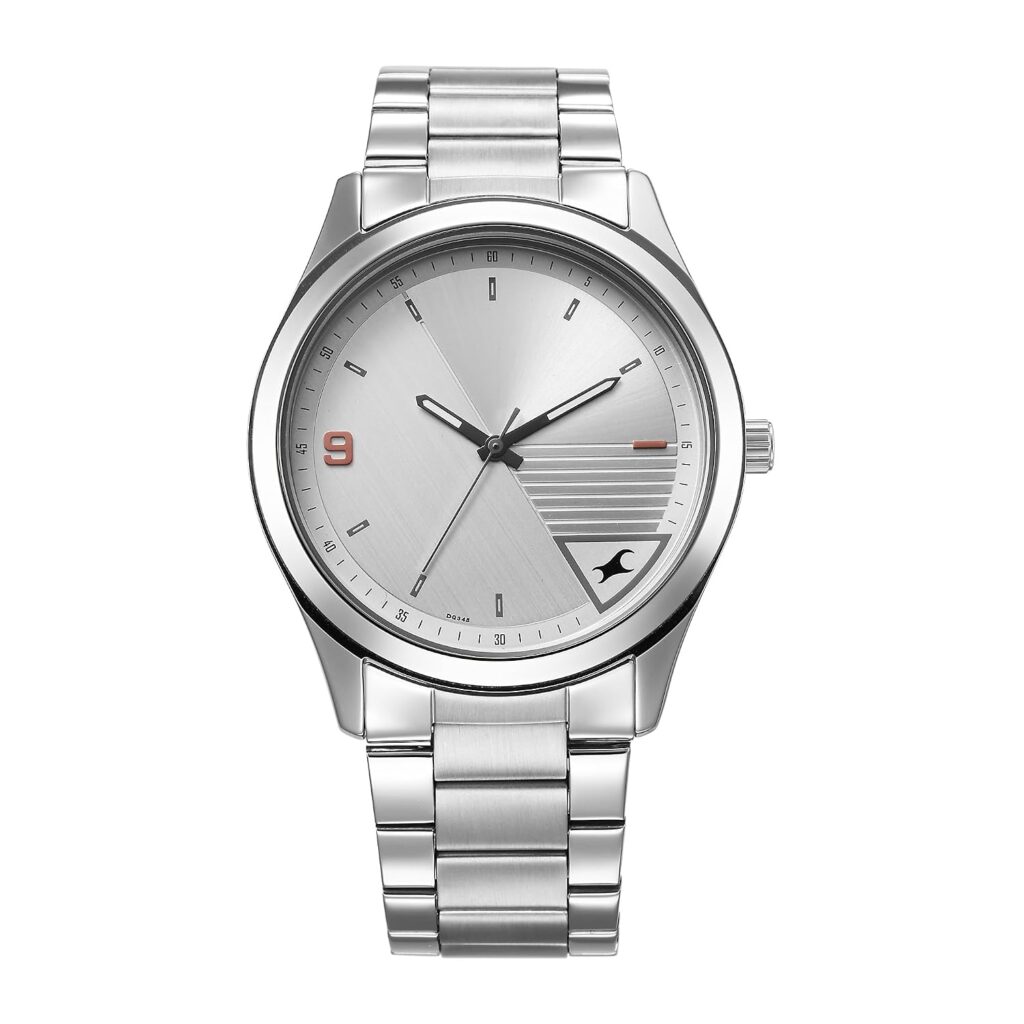 Fastrack Stunners Quartz Analog Silver Dial Silver Metal Strap Watch