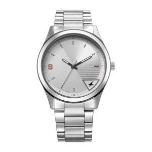 Fastrack Stunners Quartz Analog Silver Dial Silver Metal Strap Watch