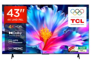 TCL 108 cm (43 inches) 4K Ultra HD Smart LED