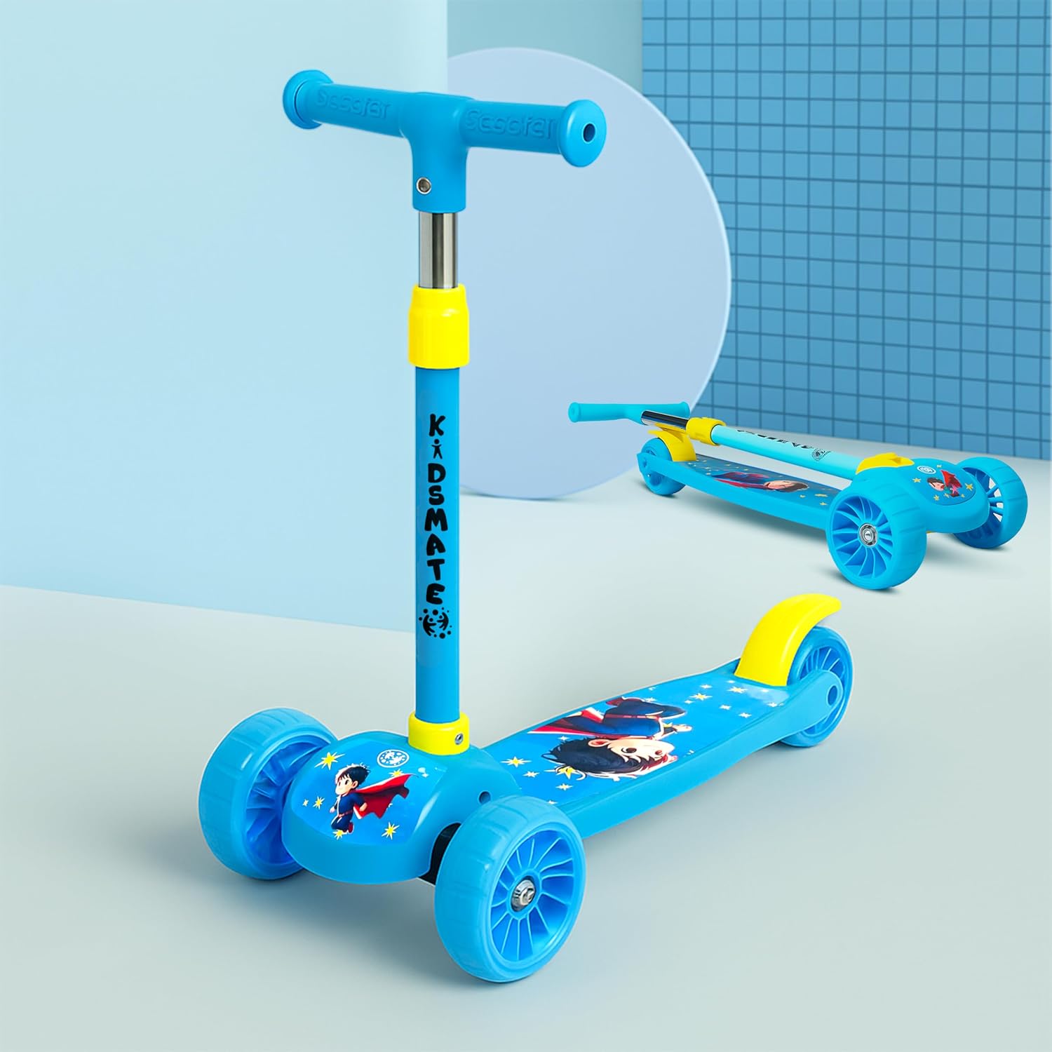 Kidsmate Cruiser Kick Scooter for Kids with Broad Wheels