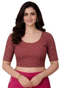 Amazon Brand – Anarva Women’s Kalamkari Print Cotton Stretchable Round