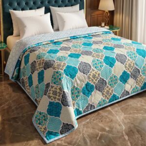 Double Bed Comforter Teal Mosaic