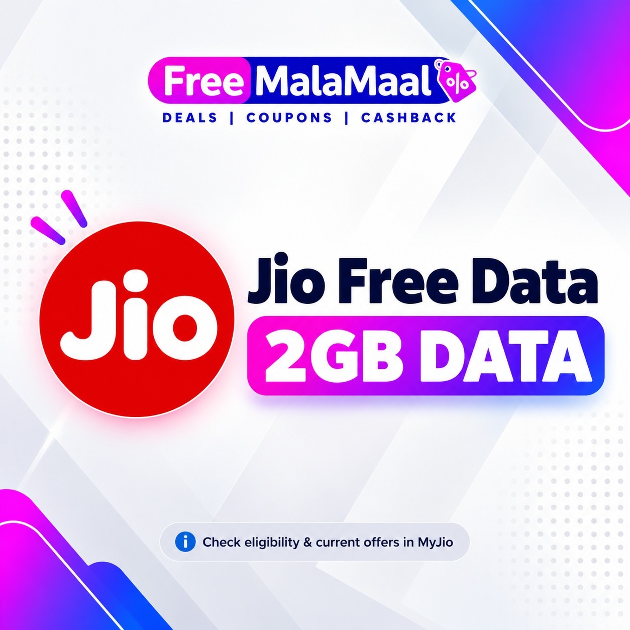 Jio Free Data Codes